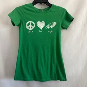 PEACE LOVE EAGLES T-Shirt Women's Small